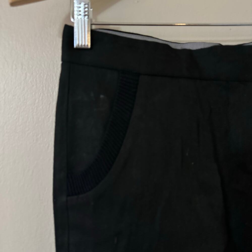 Stella McCartney Black Linen Straight Leg Trousers Size 36 - Picture 8 of 9